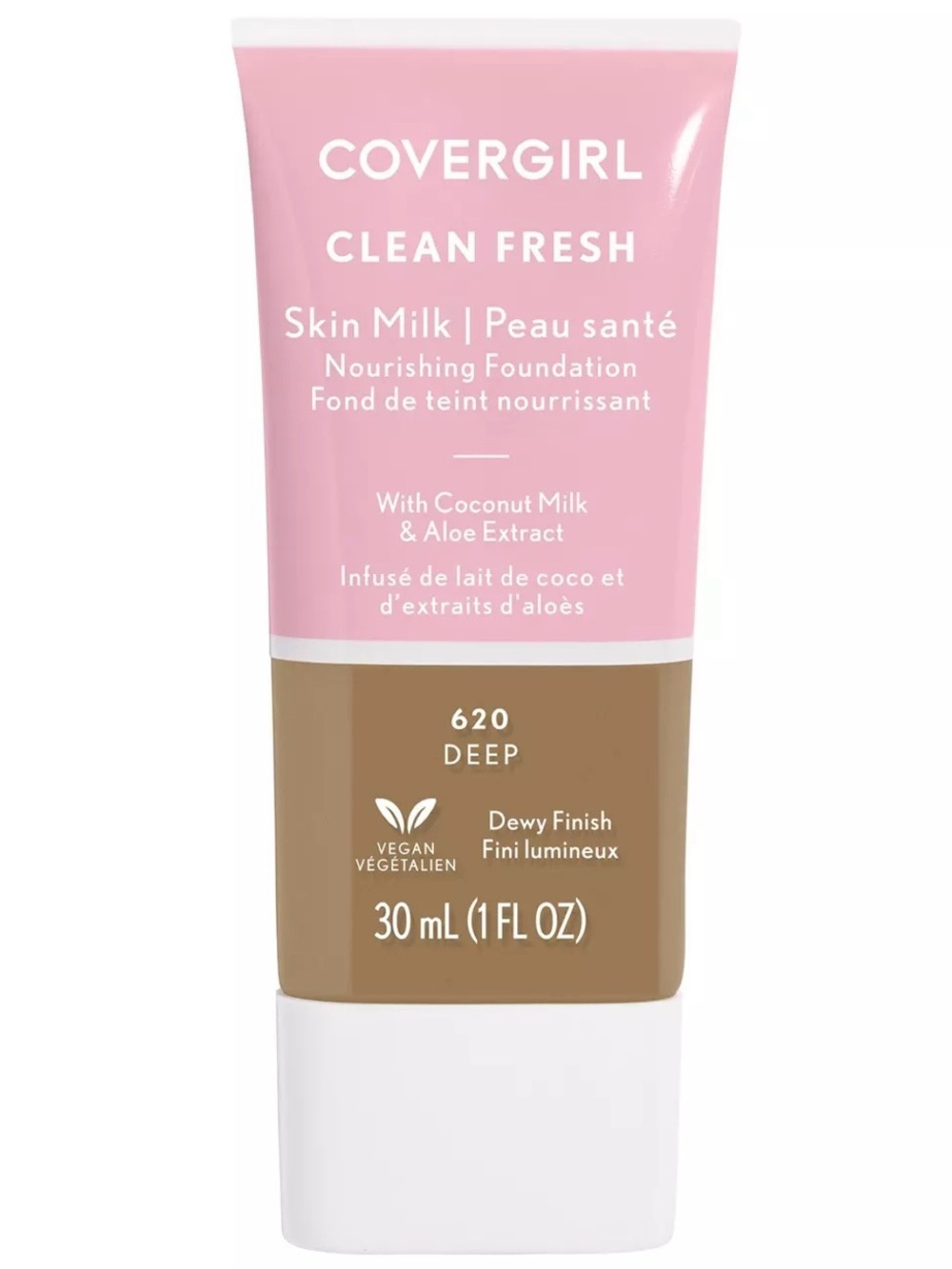 3/$12 CoverGirl 620 Deep Clean Fresh Skin Milk Nourishing Foundation 1oz